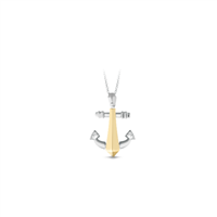 Halskette CikOrefice Gioielli Herr in Gold Diamante 0.016 Ct CIOUOMO17/GBPG - CIOUOMO17/GBPG